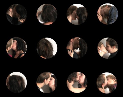 Kiss 2009, Videostill, part of the installation 'Bang on Target'